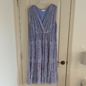 Max Studio Purple Sequin Embellished Maxi Dress